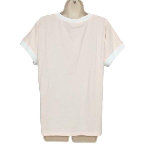 Sheilay Blouse Top Large Orange Butterfly Dandelion V Neck - Picture 3 of 4